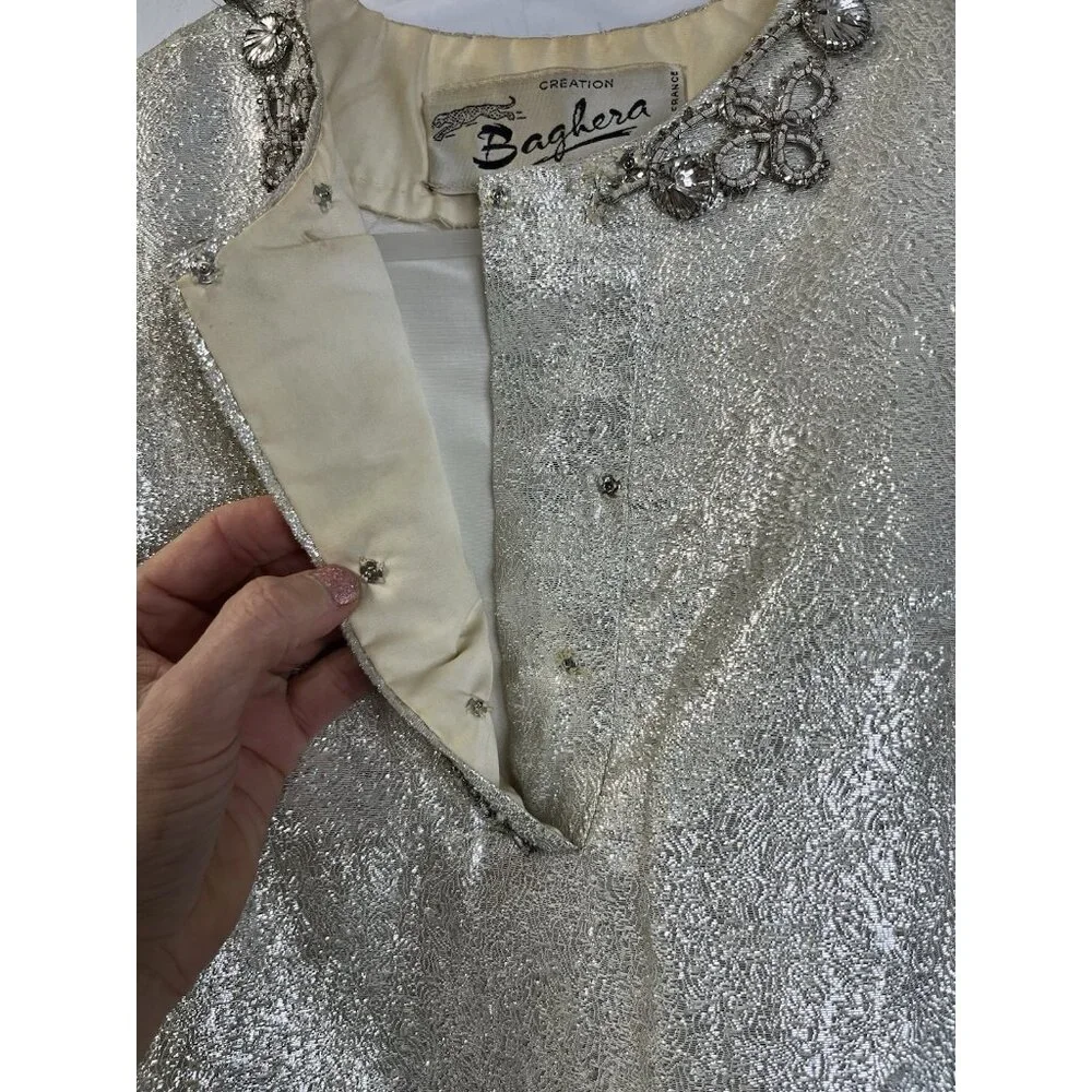 Rare/Stunning/Vintage Silver Baghera Dress See Pics For Measurements 🤍 - Picture 7 of 13